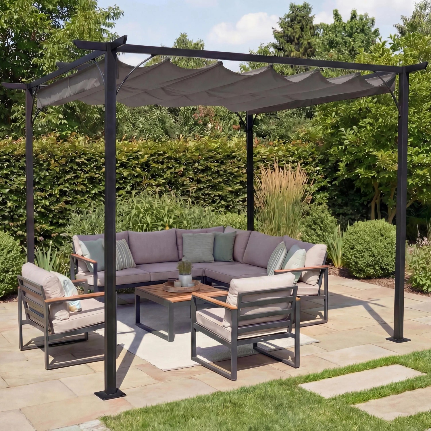 MCW Pergola C42 3x3m Grau