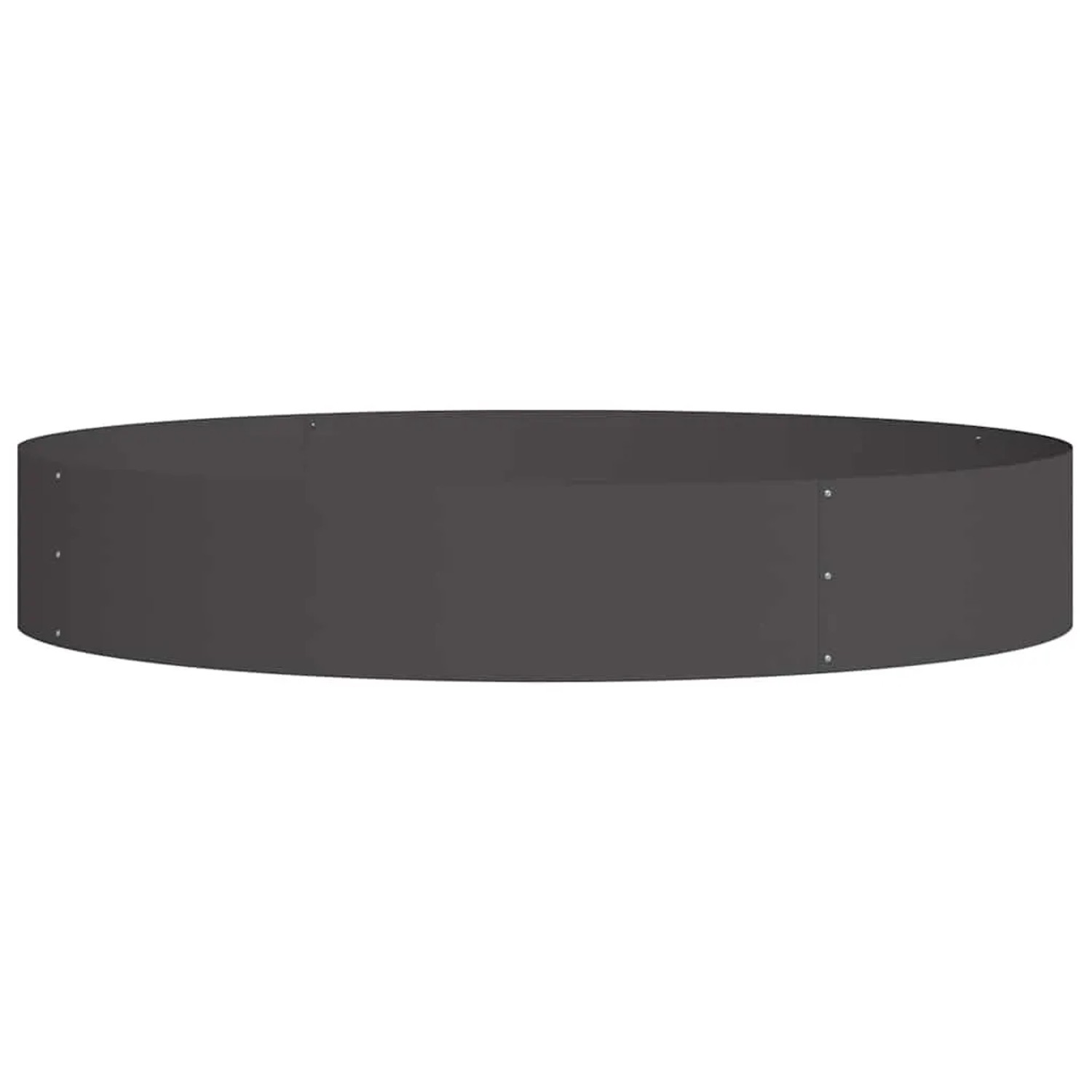 vidaXL Pflanzenring Schwarz 120 x 120 x 20 cm Kaltgewalzter Stahl 873634