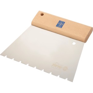 LUX Leimverteiler Classic 200 mm mit B15 Zahnung, Holzgriff und rostfreier Klinge.