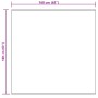 vidaXL Kunstschaffell Teppich Tafalla Creme 160 x 160 cm Polyester 42021510_10