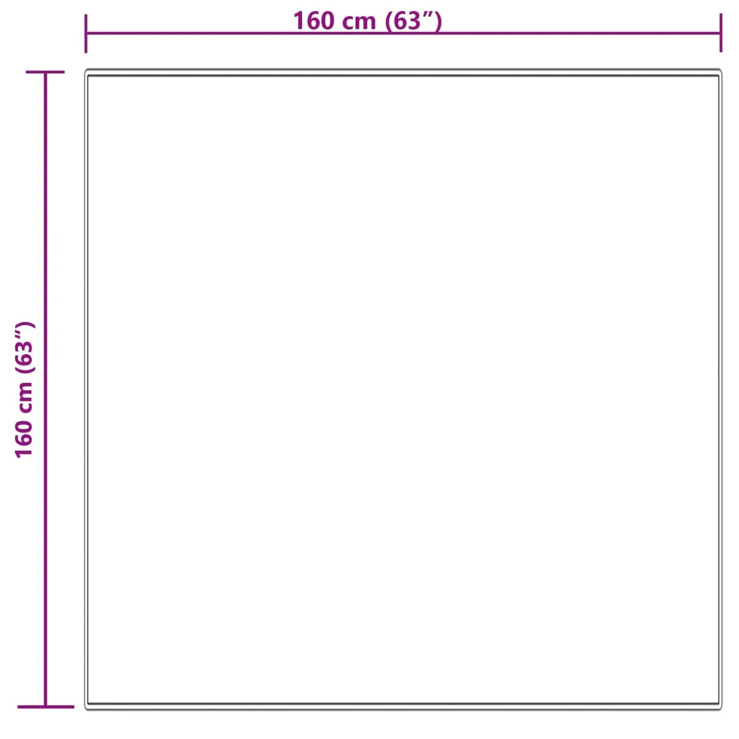 vidaXL Kunstschaffell Teppich Tafalla Creme 160 x 160 cm Polyester 42021510_10
