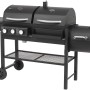 Schwarzer El Fuego Gas-Kohle-Kombigrill Sierra 3in1 mit 3 Brennern und Seitenbrenner. Kombigrill für vielseitiges Grillen.