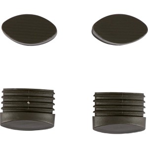 Fußkappen (4 Stück) für Sacramento II Klappsessel, Gartenstuhl Zubehör.