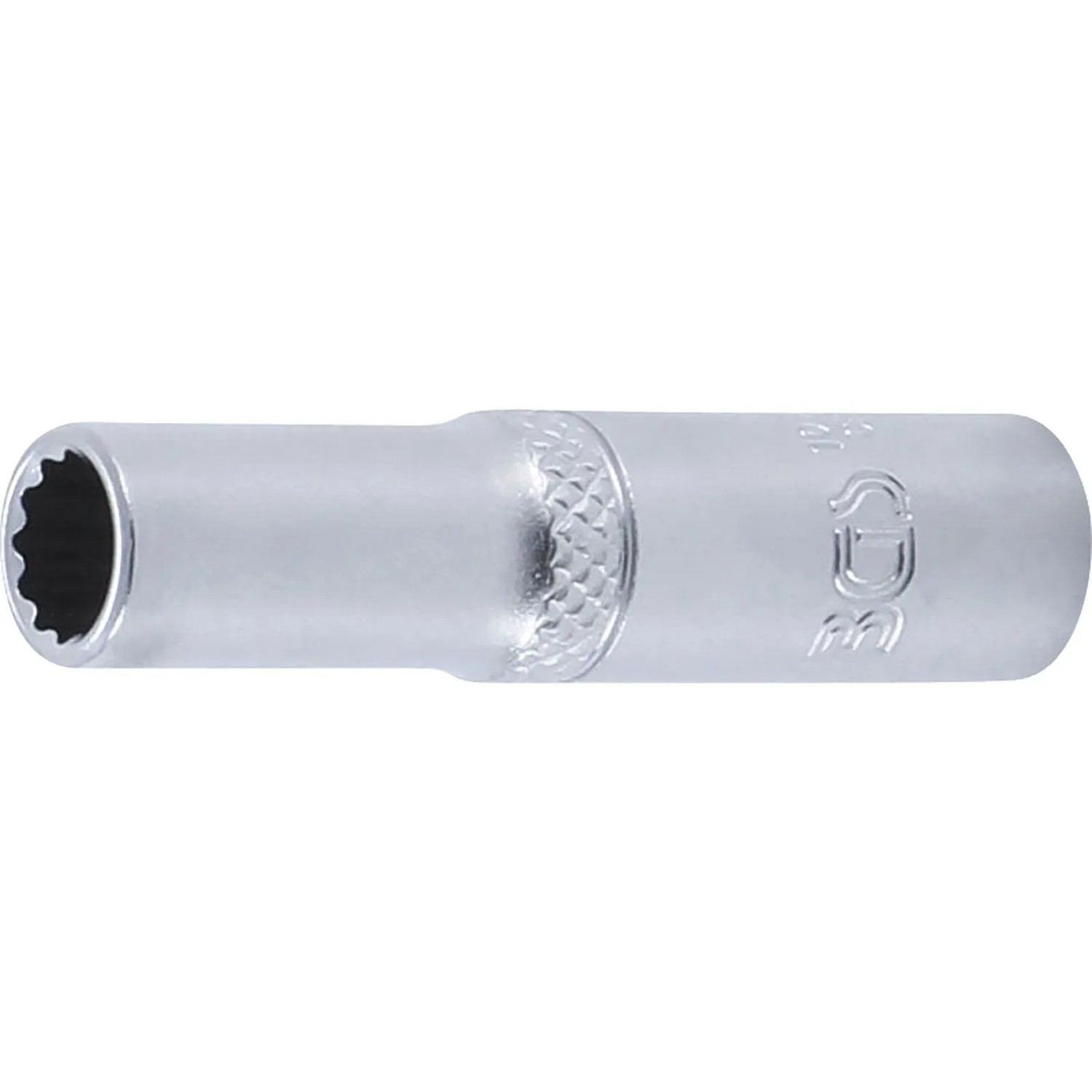 BGS Steckschlüssel Einsatz Zwölfkant Tief Antrieb Innenvierkant 6 3 Mm  1 4 Zoll  SW 7 Mm 10707