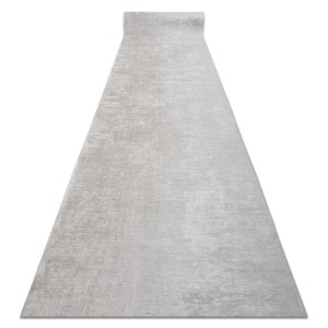 Beiger RugsX Läufer Lotus, 120x250cm, aus Polyester mit dezentem Muster und Antirutsch-Rückseite.