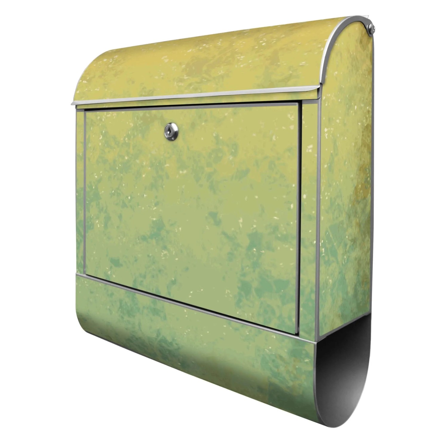 Banjado Design Briefkasten Silber Pulverbeschichtet 39x47x14cm 2 Schlüssel günstig online kaufen