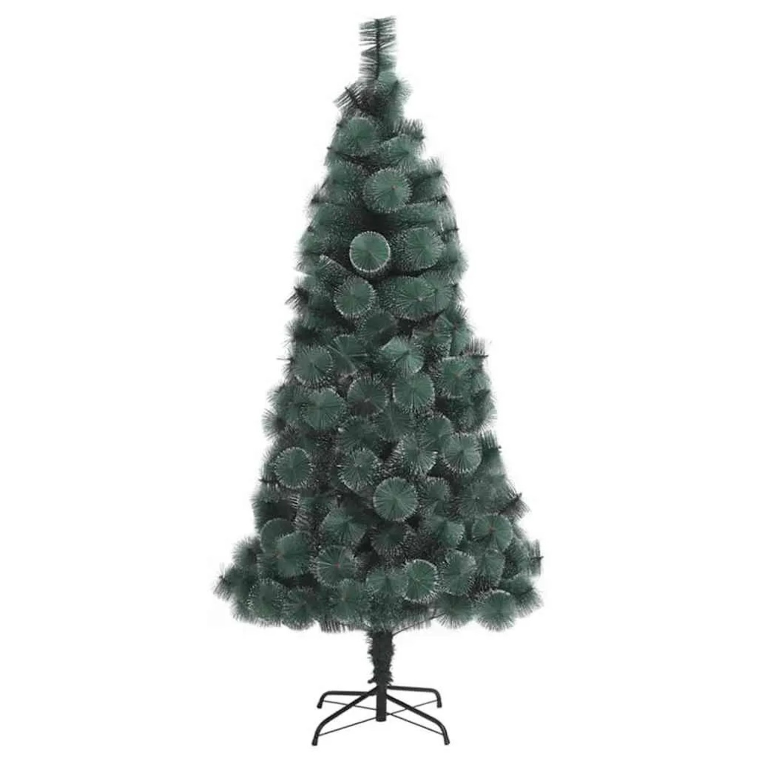 vidaXL Künstlicher Vorbeleuchteter Weihnachtsbaum mit Kugelset 180 cm 3396165