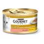 Gourmet Katzen-Nassfutter Gold Zarte Häppchen in Sauce mit Lachs und Huhn 85 g