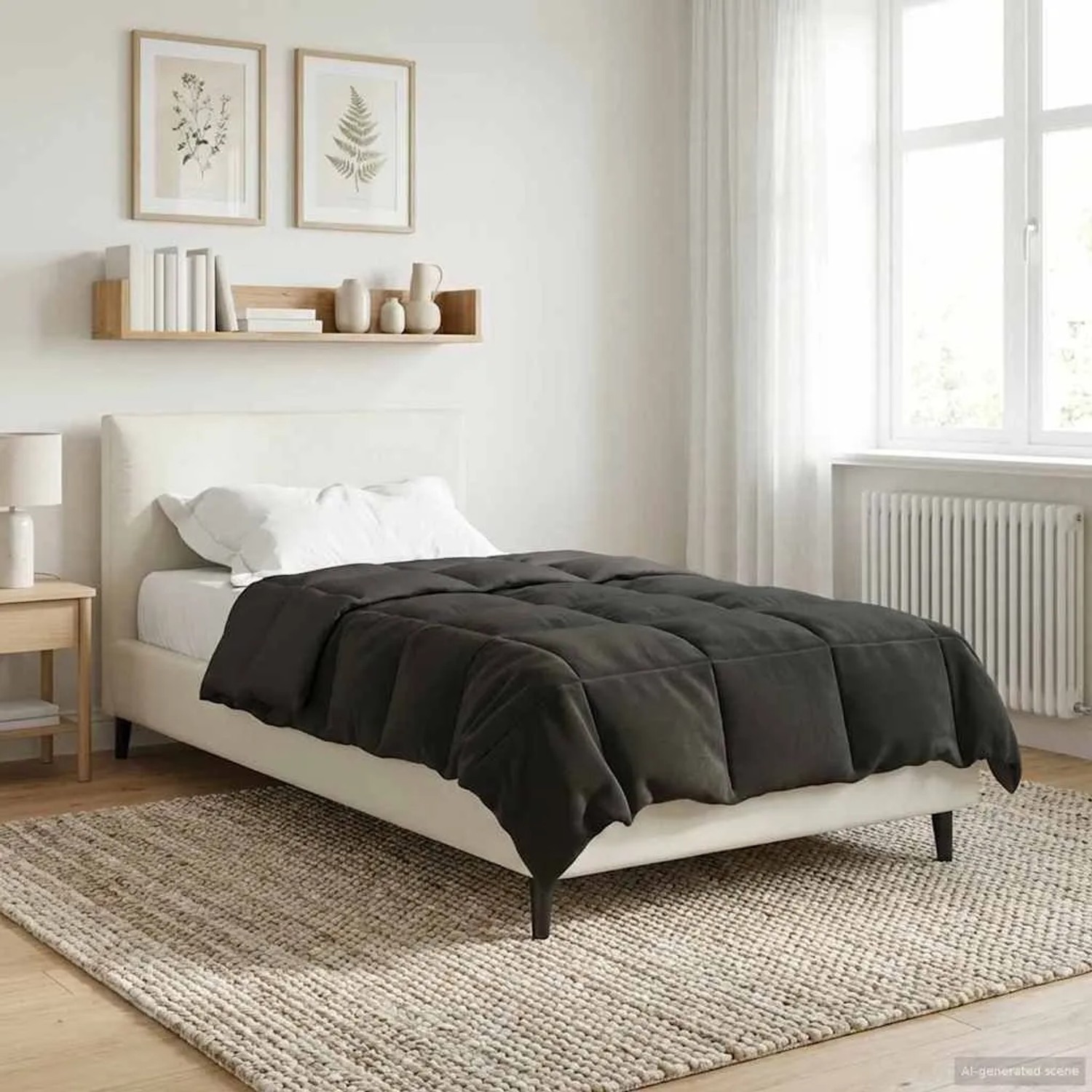 vidaXL Ganzjahresbettdecke Anthrazit 155 x 220 cm Mikrofaser 42025996_4