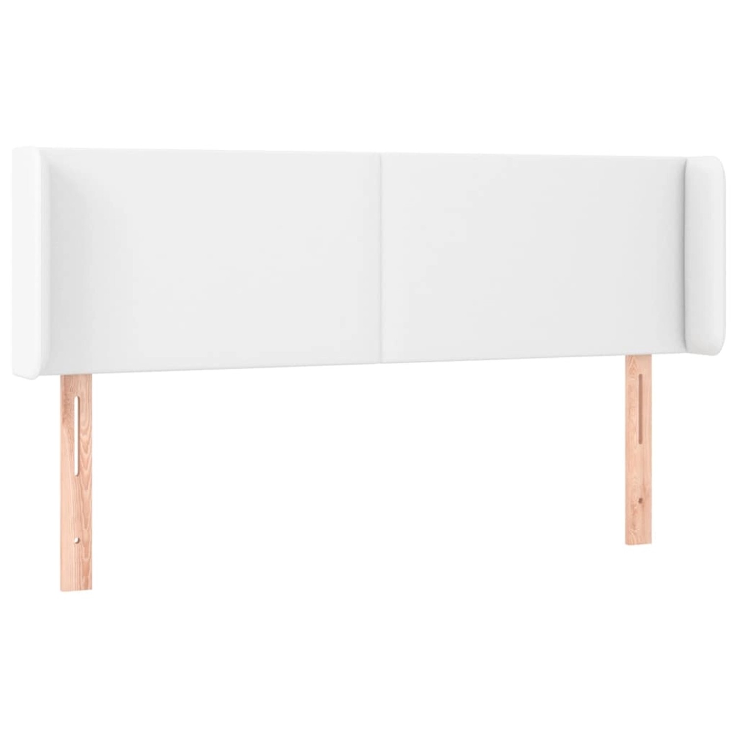 vidaXL LED Kopfteil Weiß 147x16x78/88 cm Kunstleder 3123047