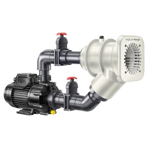 Summer Fun Aqua Flow Jet Gegenstromanlage für Stahlwandbecken, mit Pumpe und Düse.