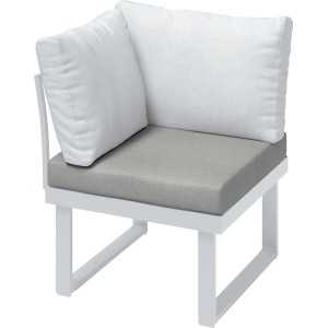 Graues Sitzkissen für Lipson Ecksessel, 100x700x700 cm, für Lounge-Gartenmöbel.
