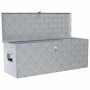 DELUKE Aluminiumbox Mit Deckel Abschließbar Alubox Deichselbox Alu Anhängerbox Werkzeugkiste Transportbox Metallkiste 110,5x38,5x40cm Silber_2