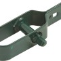 Grüner Drahtspanner, 100 mm, für Zaundraht, verzinkt und pulverbeschichtet.