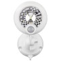Weißer Mr. Beams LED-Außenstrahler MB360XT mit Bewegungsmelder für die Wandmontage.