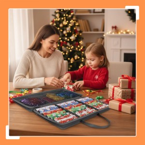 Relaxdays Geschenkpapier Aufbewahrung Polyester Kunststoff Grau Staubgeschützt 34 cm x 82 cm x 13 cm 400 g