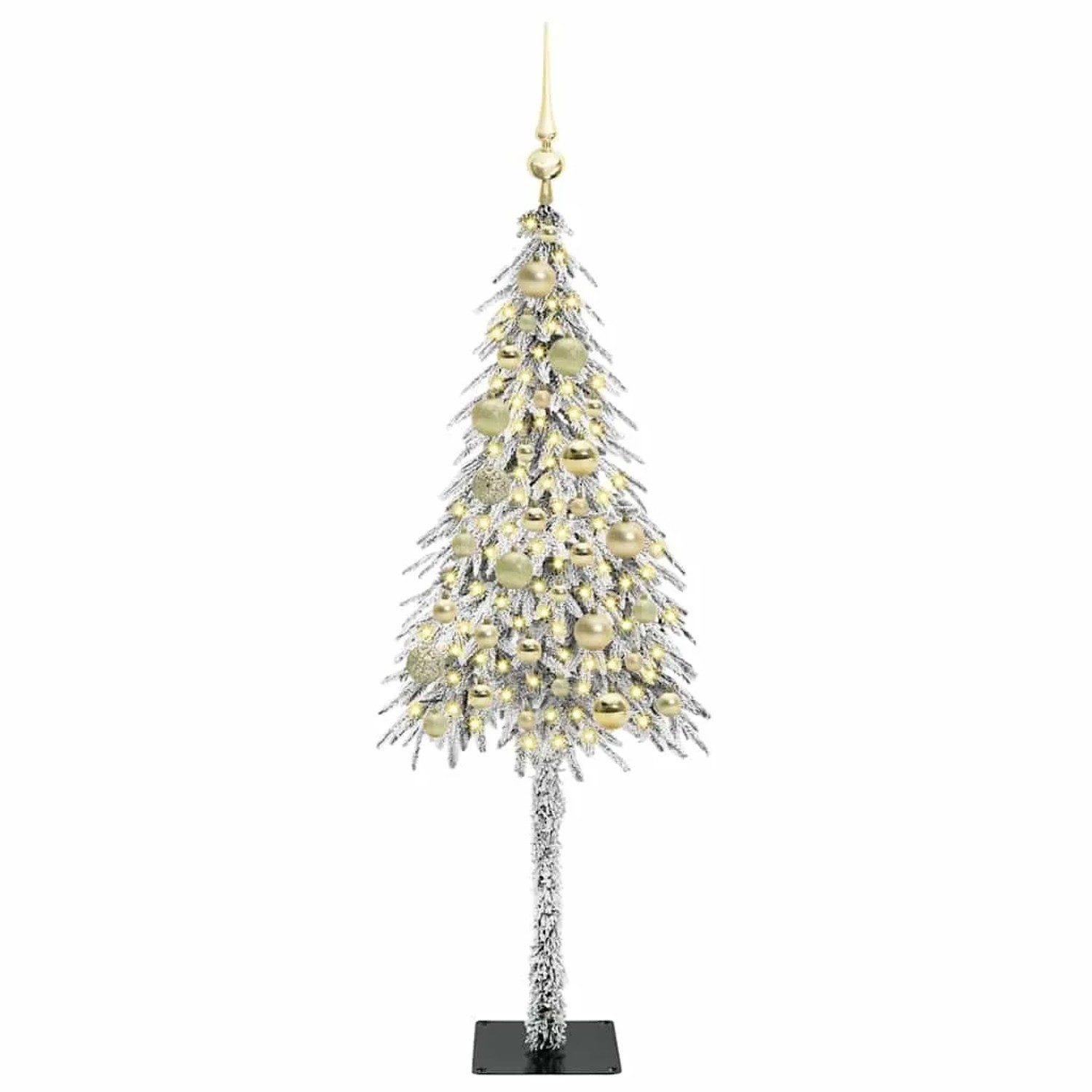 vidaXL Weihnachtsbaum mit 150 LEDs Weiß 120 cm PE und Stahl 3396207
