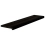 vidaXL Treppenstufen 2 Stk Dunkelbraun 110x30x2 cm Massivholz Eiche 3283806