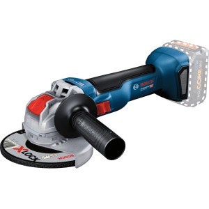 Bosch Professional Akku-Winkelschleifer GWX 18V-10 Solo, 125 mm, mit X-Lock-System und Zusatzhandgriff.