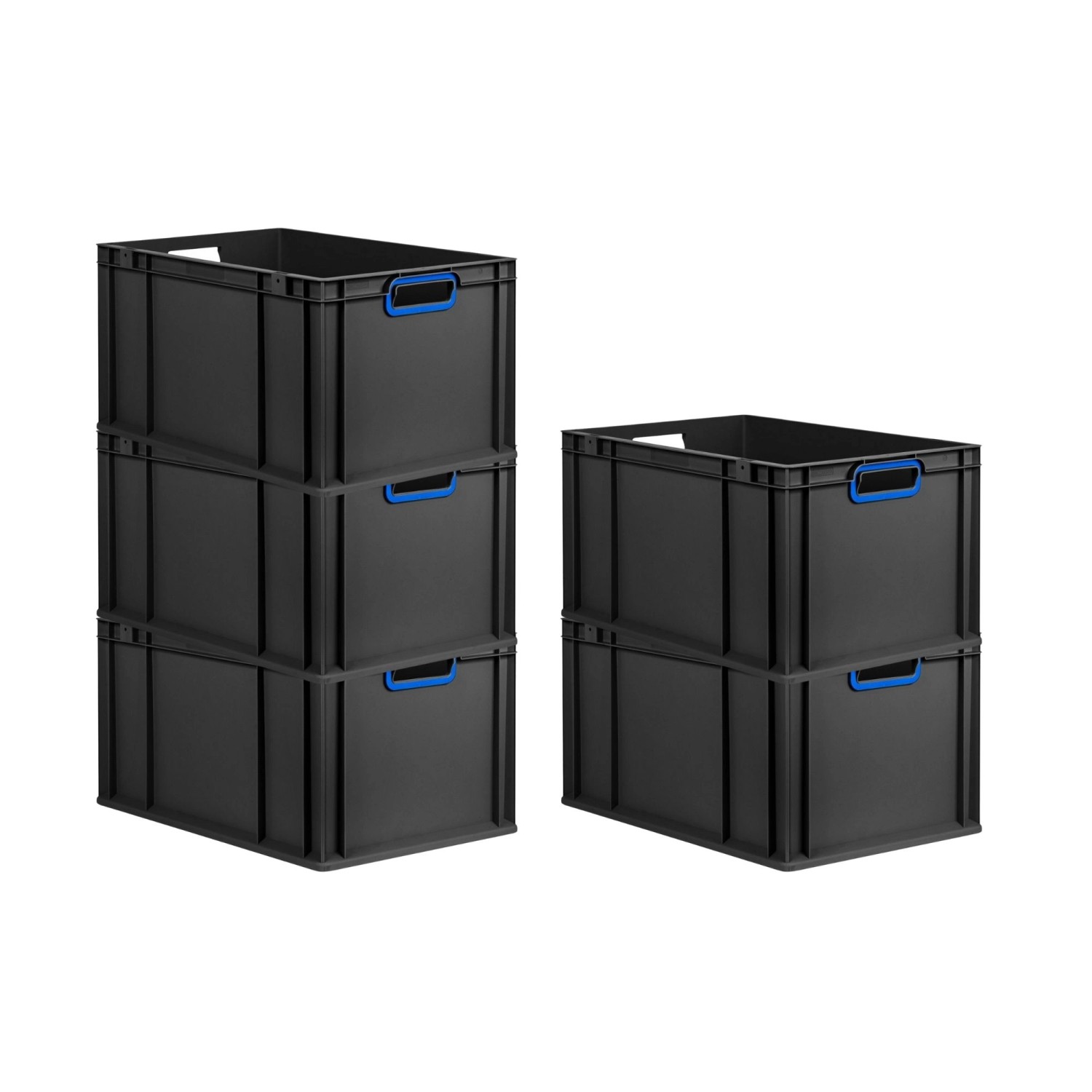 PROREGAL SparSet 5x Eurobox Nextgen Color HxBxT 32x40x60cm 65 Liter Griffe günstig online kaufen