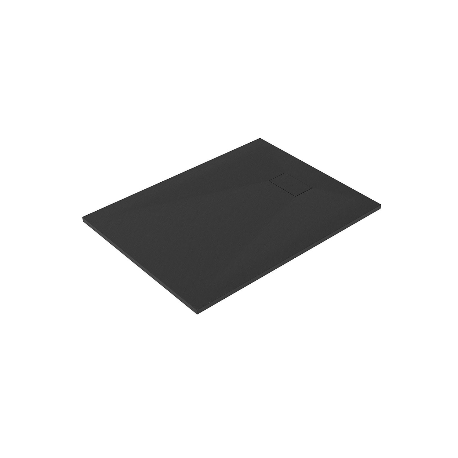 Aquabatos Duschwanne 120 x 90 cm Rechteckige Duschtasse Brausewanne Schwarz in Schieferoptik aus SMC Kunststoff für Dusc...
