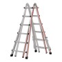 Hymer Teleskopleiter Telestep 4x6 Sprossen, flexibel einsetzbar als Anlege- oder Stehleiter.