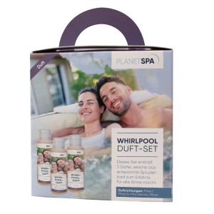 Planet Spa Whirlpool-Duftset mit 3 Düften: Pinie, Pfirsich-Mandarine, Rose für ein sinnliches Badeerlebnis.