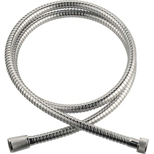 Verchromter baliv Metall Wasserspar-Brauseschlauch, 150 cm, für Handbrausen.