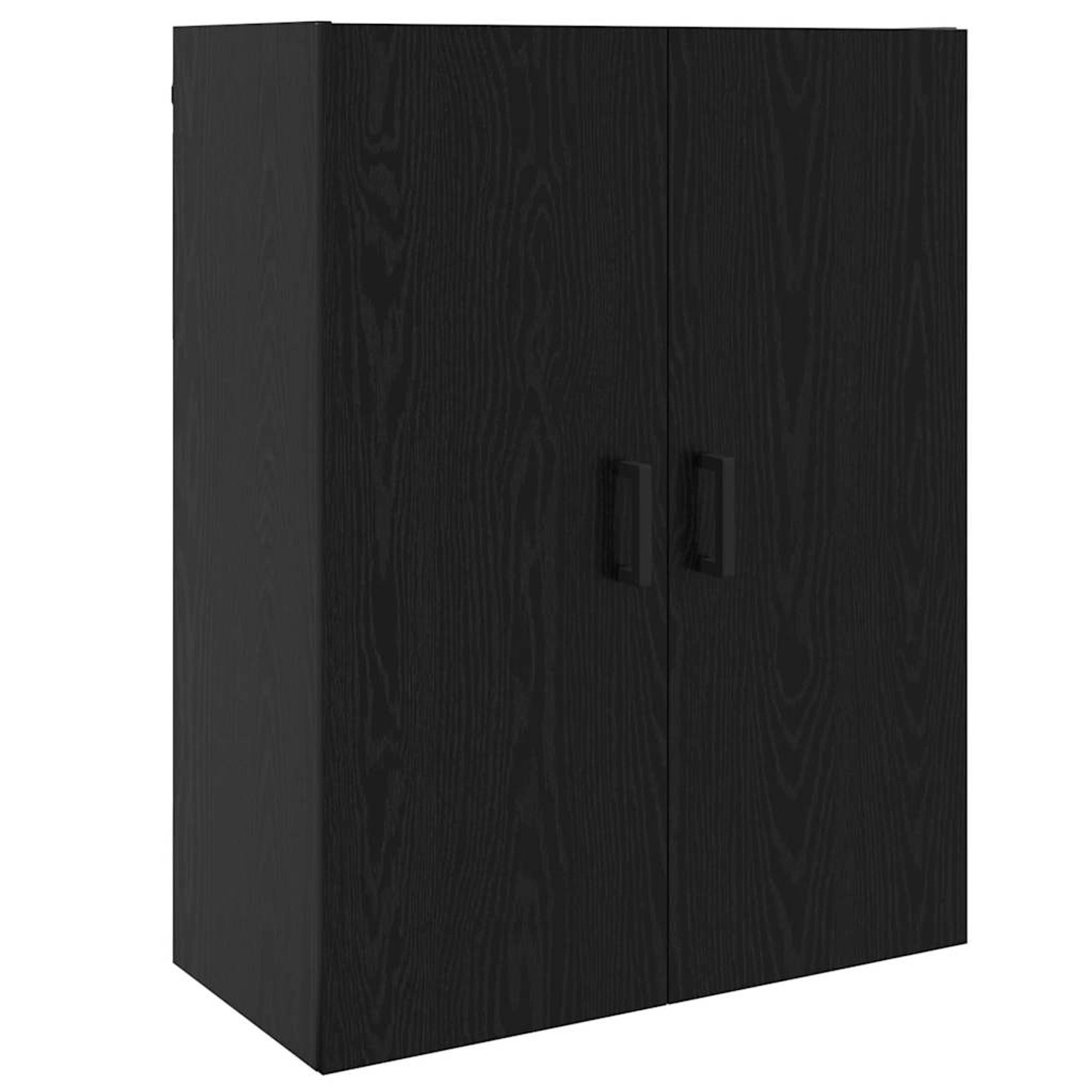 vidaXL Wandschrank Schwarz 69,5 x 34 x 90 cm Holzwerkstoff 879518