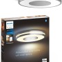Philips Hue Being Deckenleuchte in Silber mit Dimmer und Verpackung.