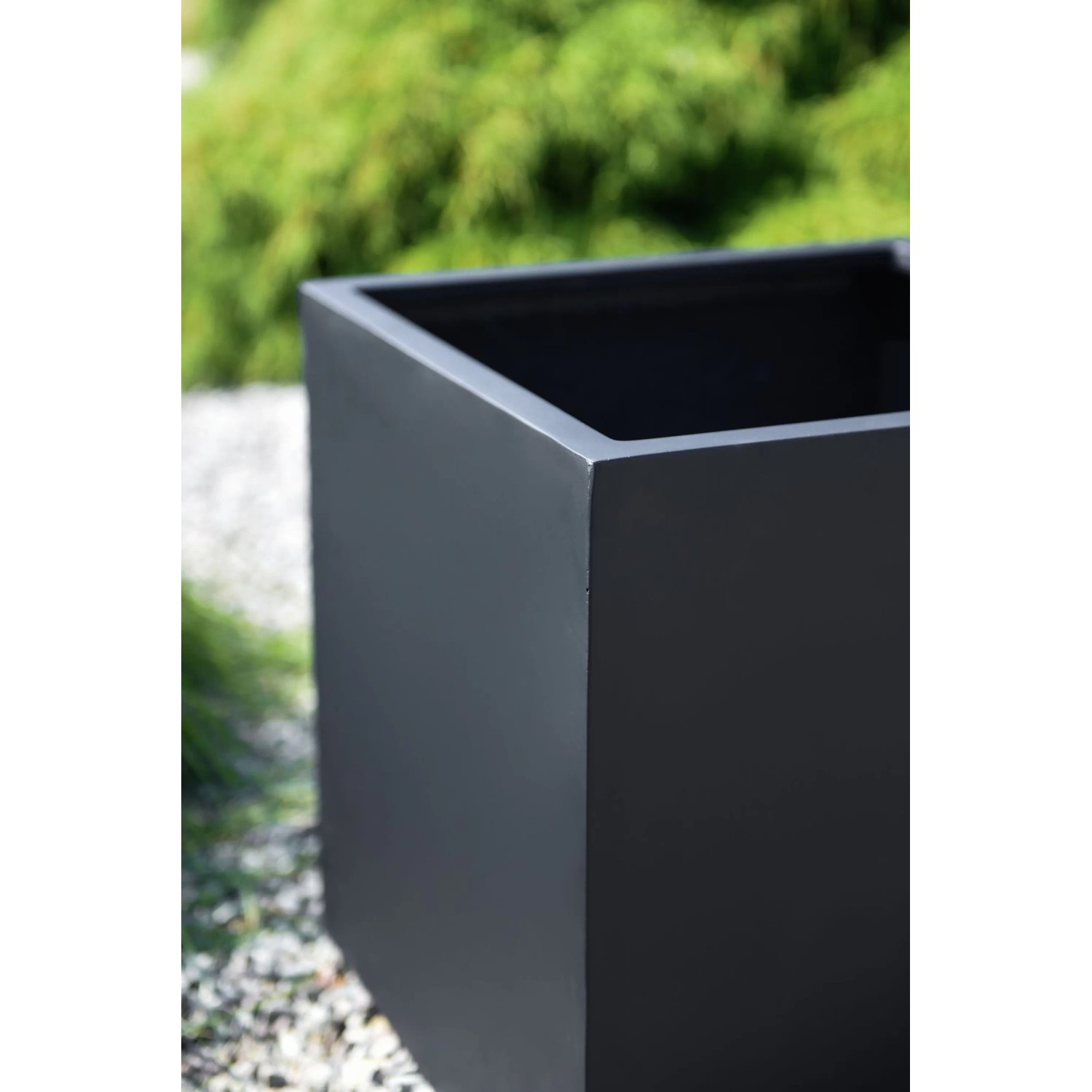 VIVANNO quadratischer Pflanzkbel 45 x 45 x 45 cm Anthrazit kaufen bei OBI