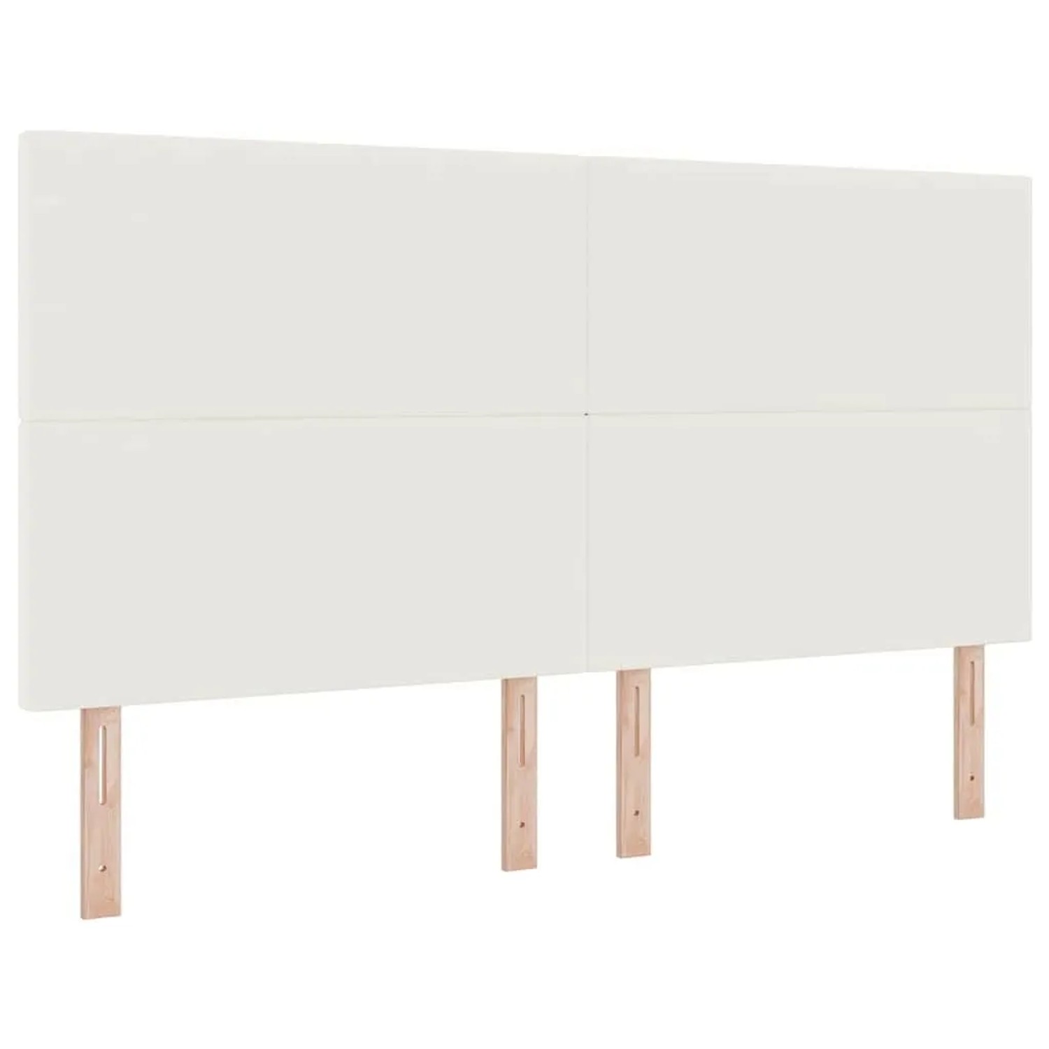 vidaXL Kopfteil mit Kopfteil Creme 180 cm Kunstleder 3337734