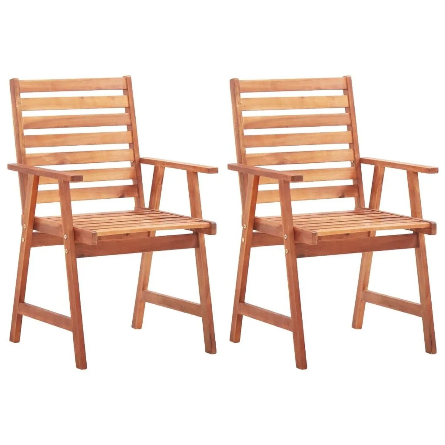 vidaXL Gartenstühle 2 Stk Massivholz Akazie 46312