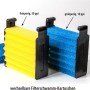 Heissner Filter-Set: Gelber & blauer Filterschwamm für Teichfilter, austauschbare Kartuschen.