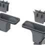 Alcadrain Geruchsverschlüsse (2er-Set) für Duschrinnen aus Edelstahl, 50 mm Ablauf.