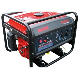 Al-Ko Stromerzeuger 2500-C: Robuster Stromgenerator mit rotem Tank und schwarzem Rahmen für Baustelle und Garten.