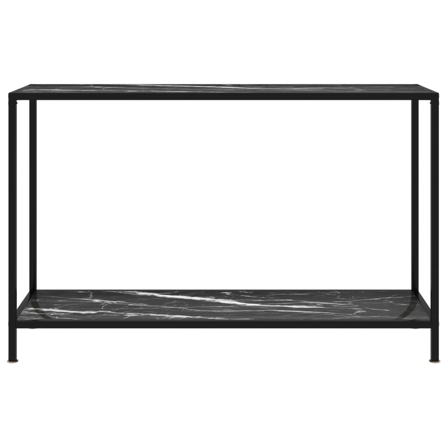 Konsolentisch Schwarz 120x35x75 Cm Hartglas günstig online kaufen