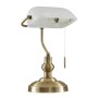 Lindby Tischlampe Profina 9627208 Retro Vintage Antik in Bronze aus Metall 1-flammig E27 Arbeitszimmerleuchte