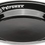 Schwarzer Petromax Emaille Teller (18 cm, 2er-Set) für Grillutensilien.