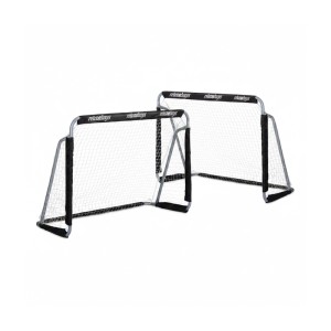 Relaxdays Fußballtor 2er Set Eisen Schwarz Stabil 110 cm x 150 cm x 75 cm 5,8 kg