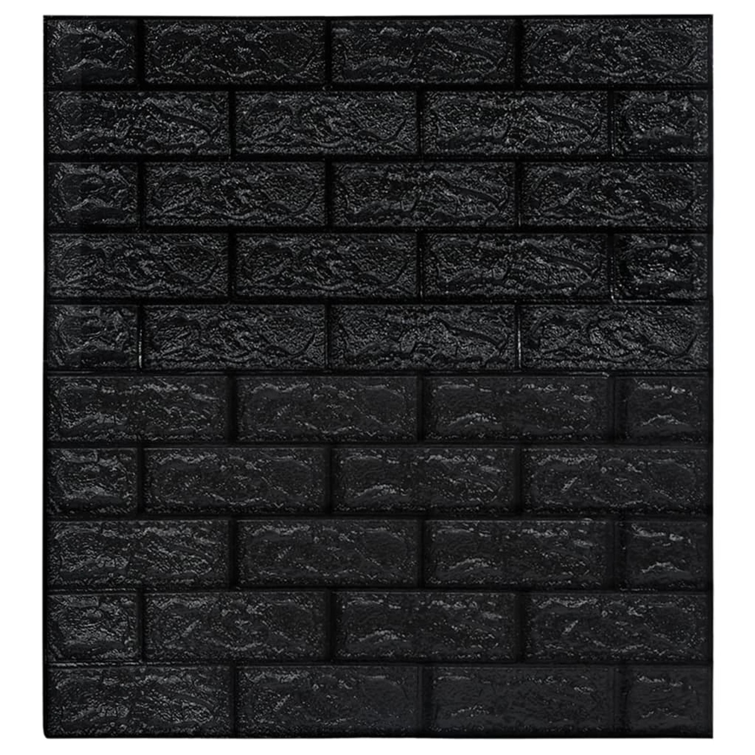 vidaXL 3D Tapete Ziegelstein Selbstklebend 40 Stk Schwarz 150726 günstig online kaufen