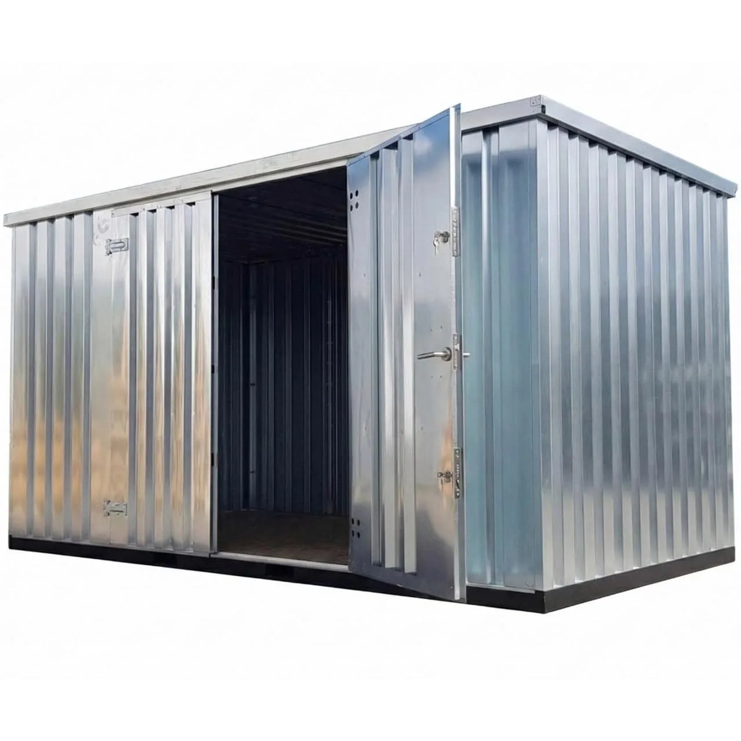 LagercontainerXXL 3m Lagercontainer mit Doppeltür auf der Langen Seite Voll günstig online kaufen