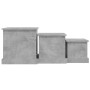 vidaXL Couchtische 3 Stk Betongrau Holzwerkstoff 816492_7