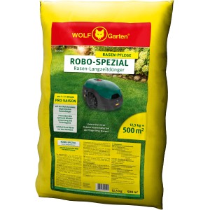 Gelber Sack Wolf Garten Robo-Spezial Rasendünger für Mähroboter, 12,5kg für 500m².