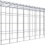 Gabiona Anbaukorb Typ 4, 40x100x20cm, Maschenweite 10x10cm, Drahtgitter verzinkt.