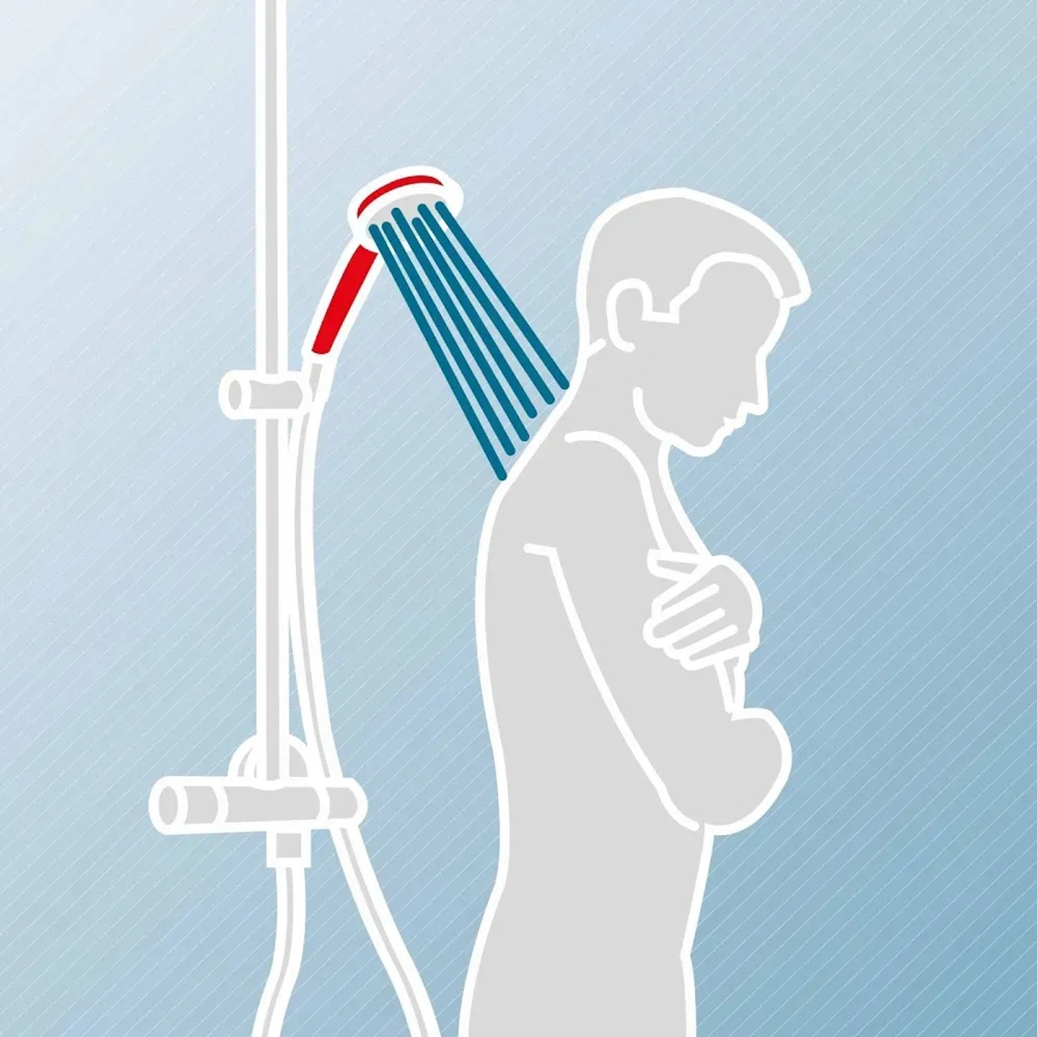 Schulte DuschMaster Rain BlackStyle Brauseset mit Regendusche und Handbrause im Einsatz.