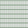 Moosgrüne Doppelstabmatte 6/5/6 mm, 250x123 cm, für Gartenzäune.