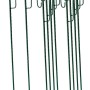 Set aus 10 grünen UVV Absperrleinenhaltern aus Stahl, 120cm lang, mit Laterneneisen für Absperrbänder.