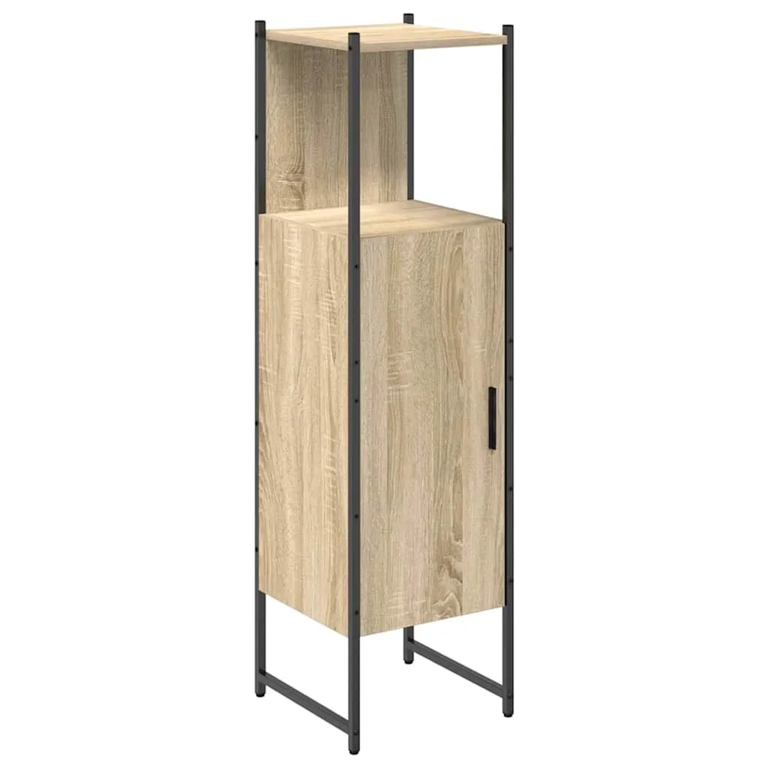 vidaXL Badezimmerschrank Beige 33 x 33 x 120,5 cm Holzwerkstoff 868043 günstig online kaufen