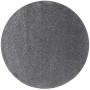 Runder, grauer Snapstyle Hochflor Teppich "Cottage" (133cm) für Wohnräume.